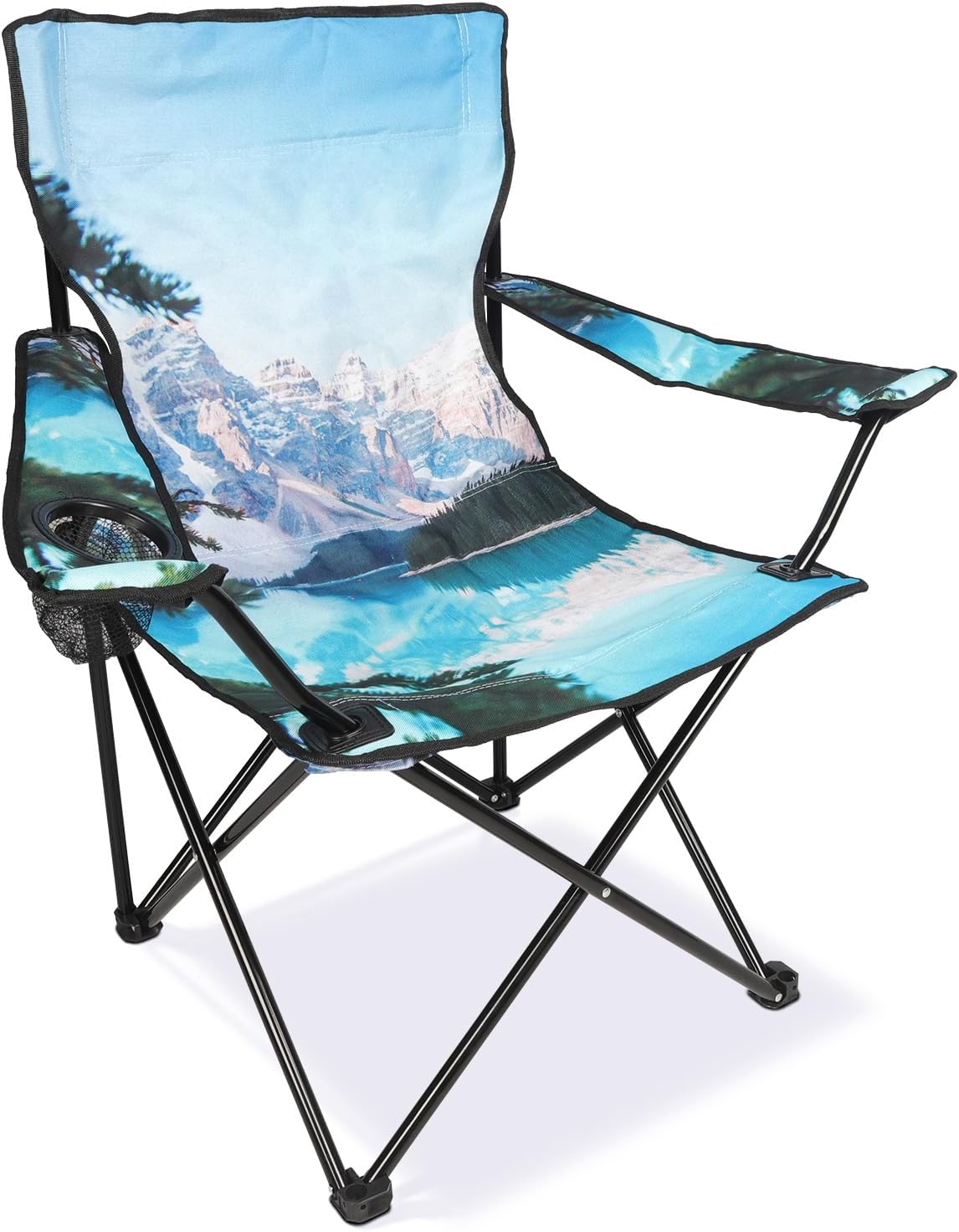 Northroad Camping Chair Portable Camp Chair, Folding Lawn Chair with Cup Holder for Outdoor Camping, Hiking, Travel, Patio, Beach, Picnics