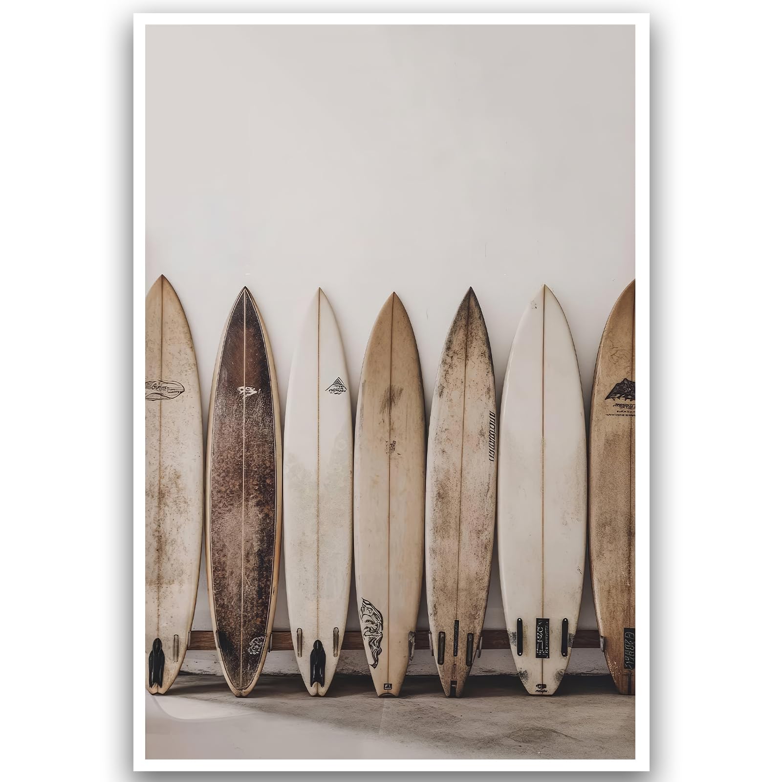 Coastal Beach Painting Vintage Hawaii Art Travel Poster 16x24Inch Unframed — image 1