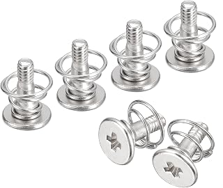 sourcing map Spring Screws, 20pcs M2x8mm 6mm Spring OD GPU Graphics Card Back Plate Heatsink Screws Computer Fan Fixed Screws