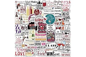 Premium Waterproof Vinyl Decals for Wine Bottles