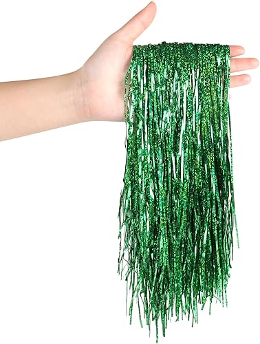 Miniatura 1 de CCINEE Carámbanos de oropel de Navidad de 2000 hebras, carámbano de aluminio de Mylar brillante de 19.7 pulgadas para árbol de Navidad, vacaciones,