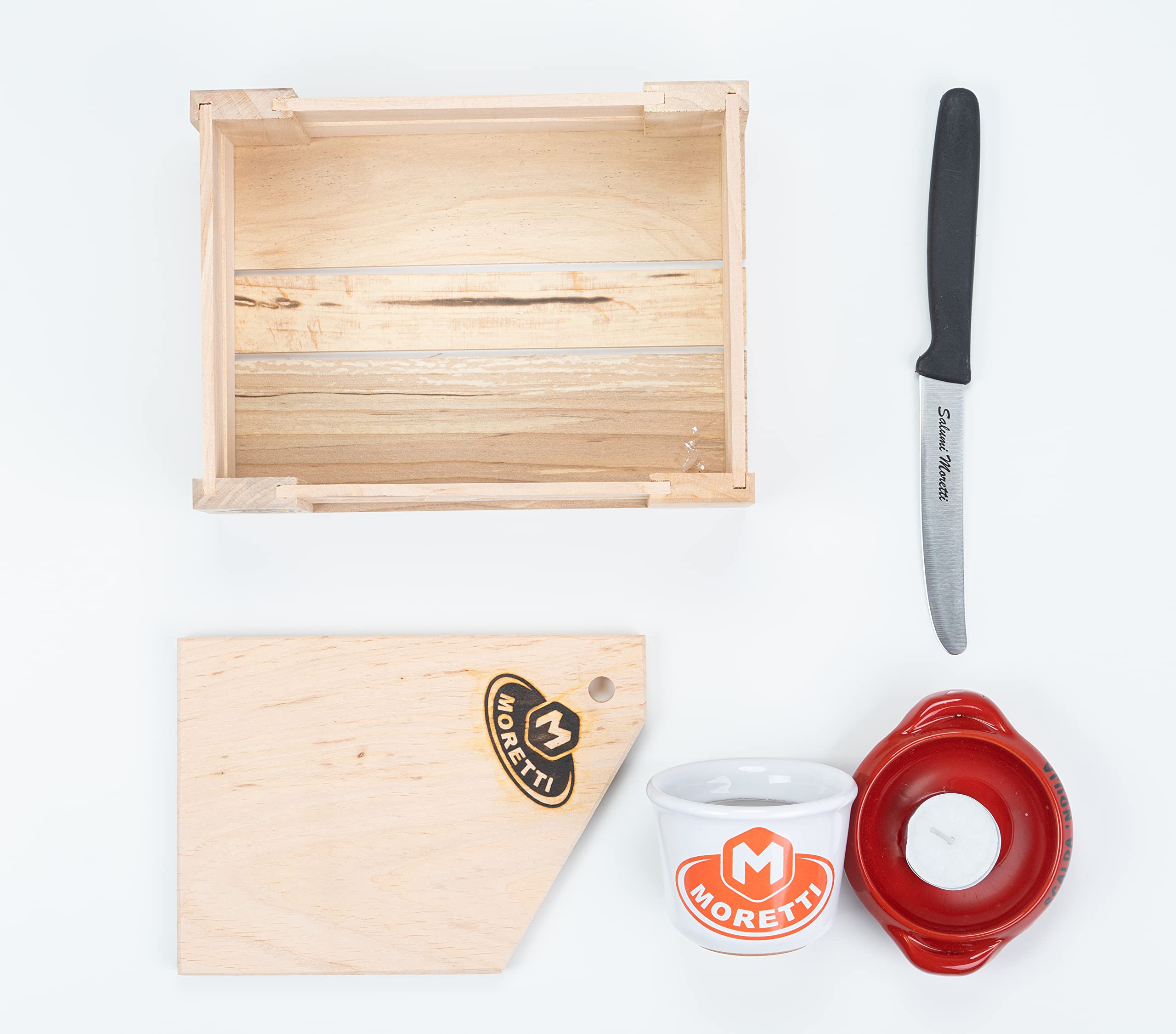 Moretti® Coffret Cadeau Salami Et Accessoires | Spécialités de salami de Calabre | voyage dans le goût sucré et épicé | Diverses combinaisons | De nombreux accessoires pour la maison (mixte) - 3