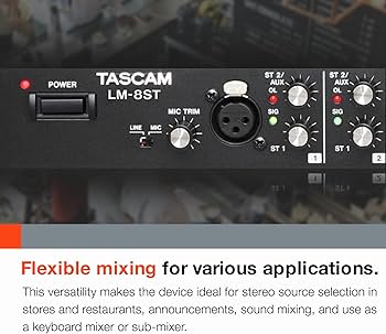 TASCAM LM-8ST アナログミキサー　#1309575 TASCAM LM-8ST 8-channel Stereo Line Mixer | Sweetwater
