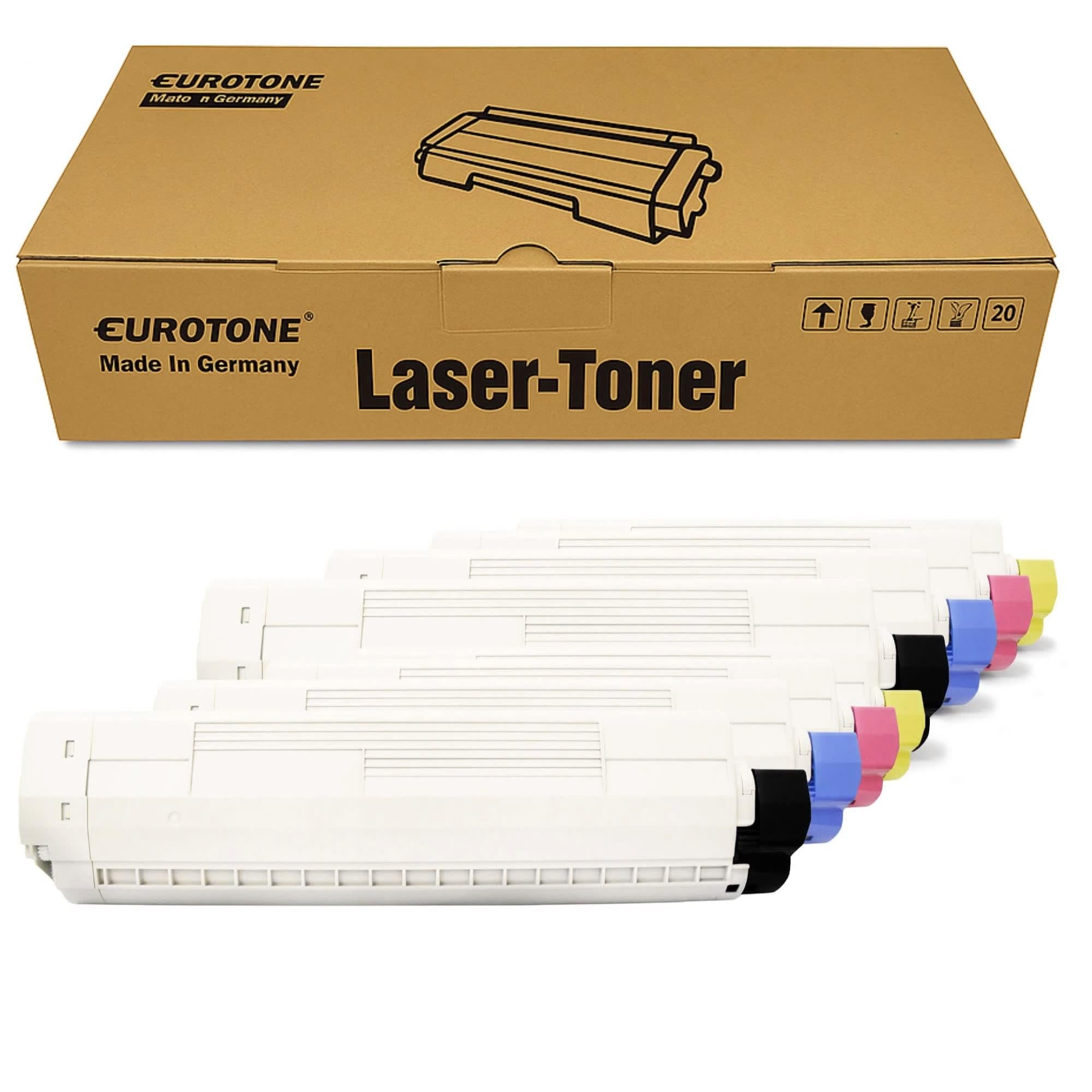 Eurotone 8 x toner kompatybilny z Oki CX 2633 jak zestaw kartridży do drukarek