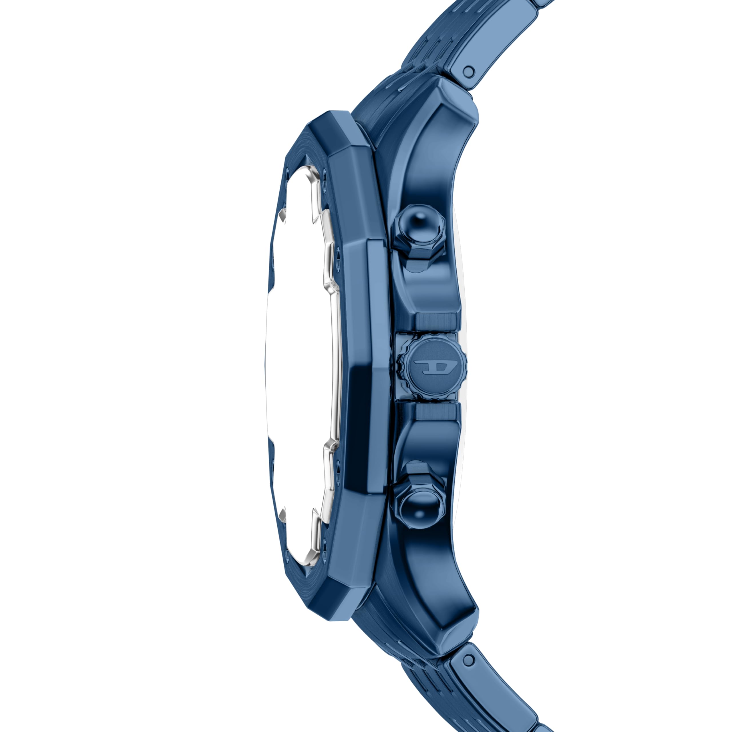 Diesel Stinger Hombre Reloj de 46MM de Acero Inoxidable Azul, DZ4705