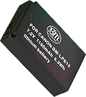 Vista 1 de BM Premium Batería LP-E12 para cámaras digitales Canon EOS-M, EOS M2, EOS M10, EOS M50, EOS M50 Mark II, EOS M100, EOS M200, SX70 HS, Rebel SL1