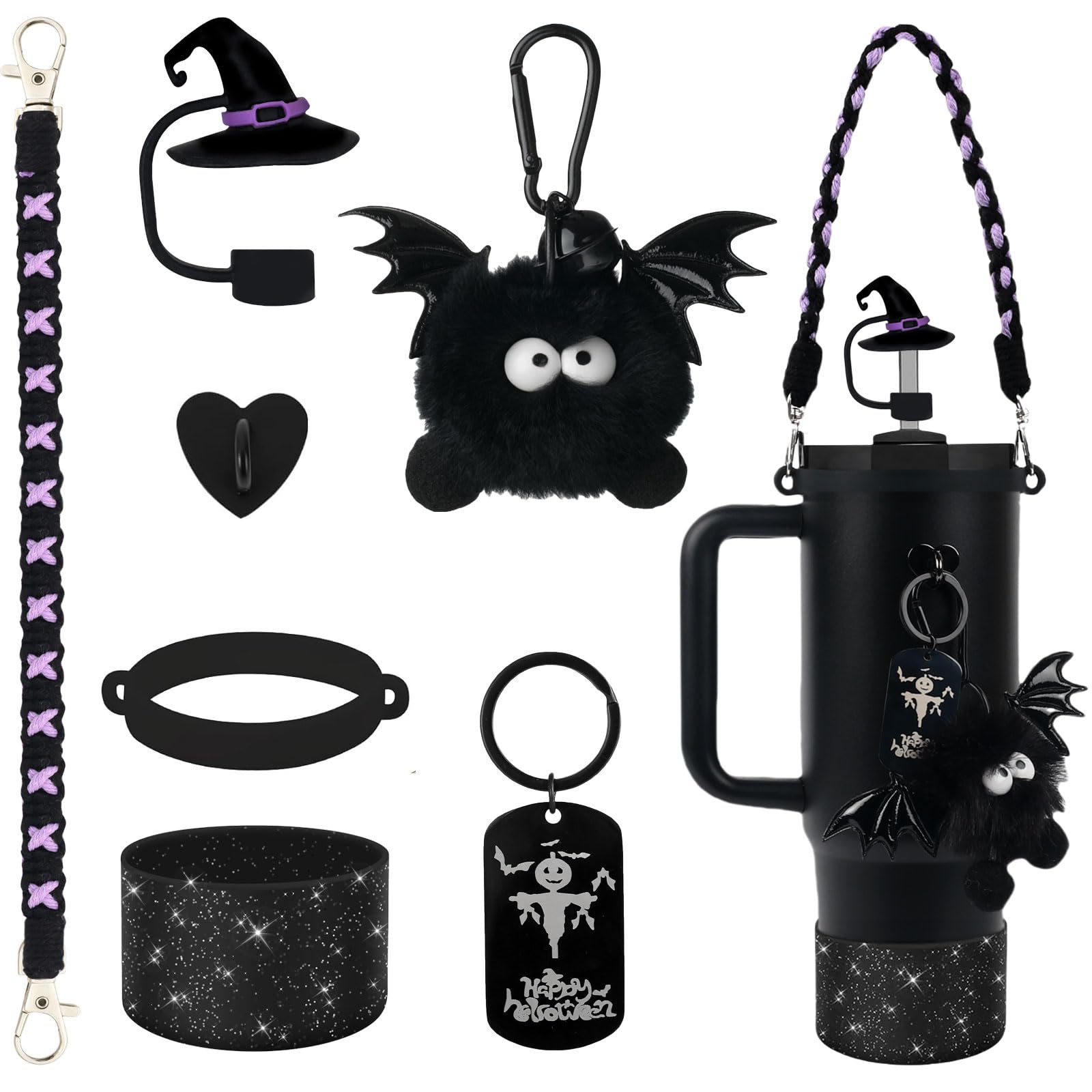 Amazon.com | BELSITA Halloween Accessories Set - Black Devil Witch
