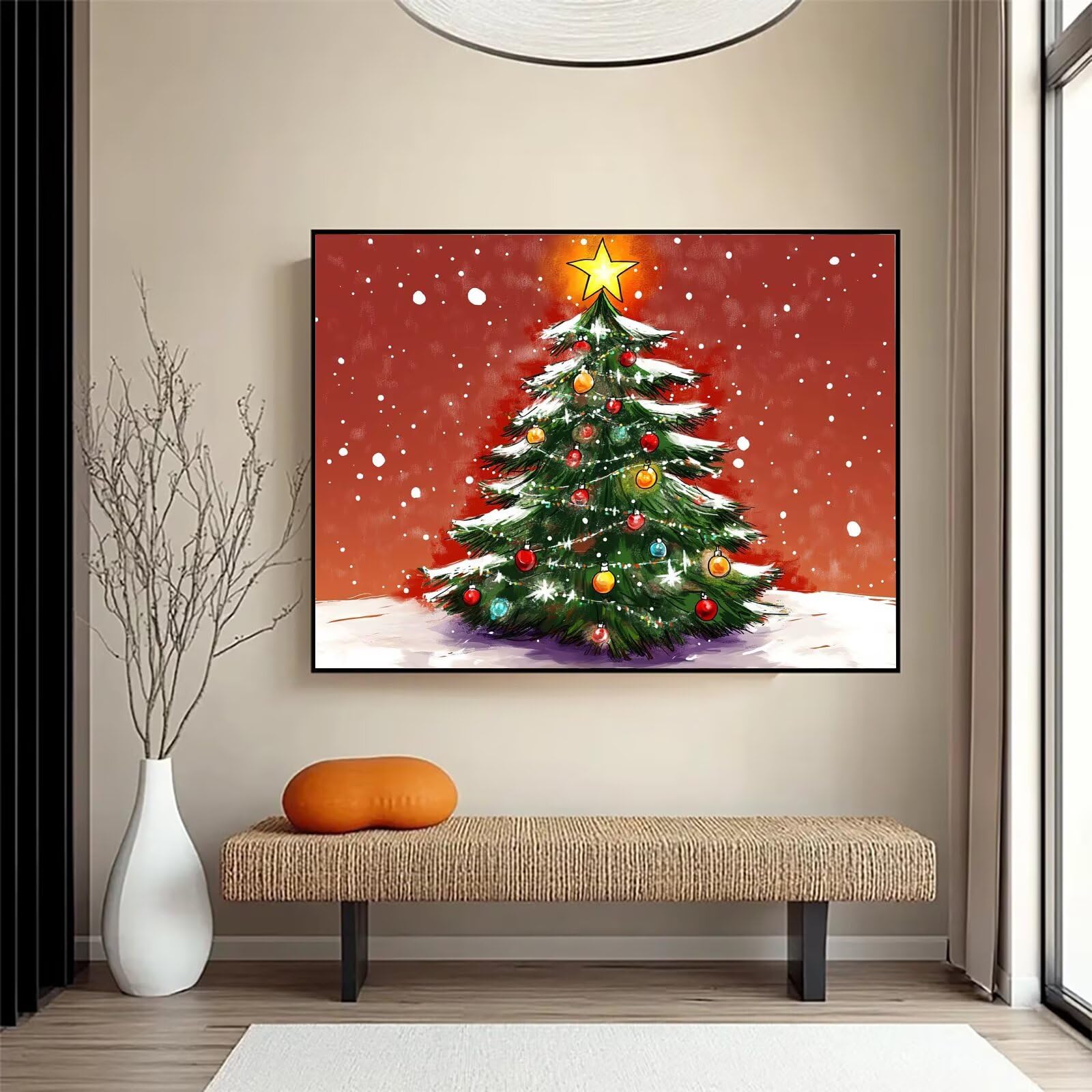 Diamond Painting Rot, 5D Runder Diamond Painting Erwachsene 70x90cm qw1-603