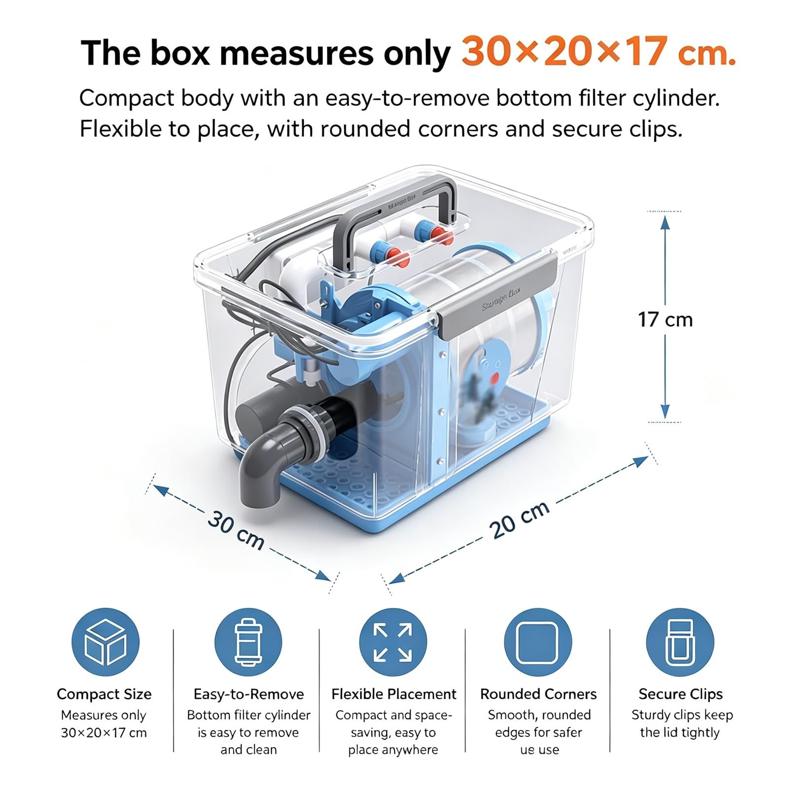 W pełni automatyczny filtr z płukaniem wstecznym, 5000 l/h, filtracja 75μm