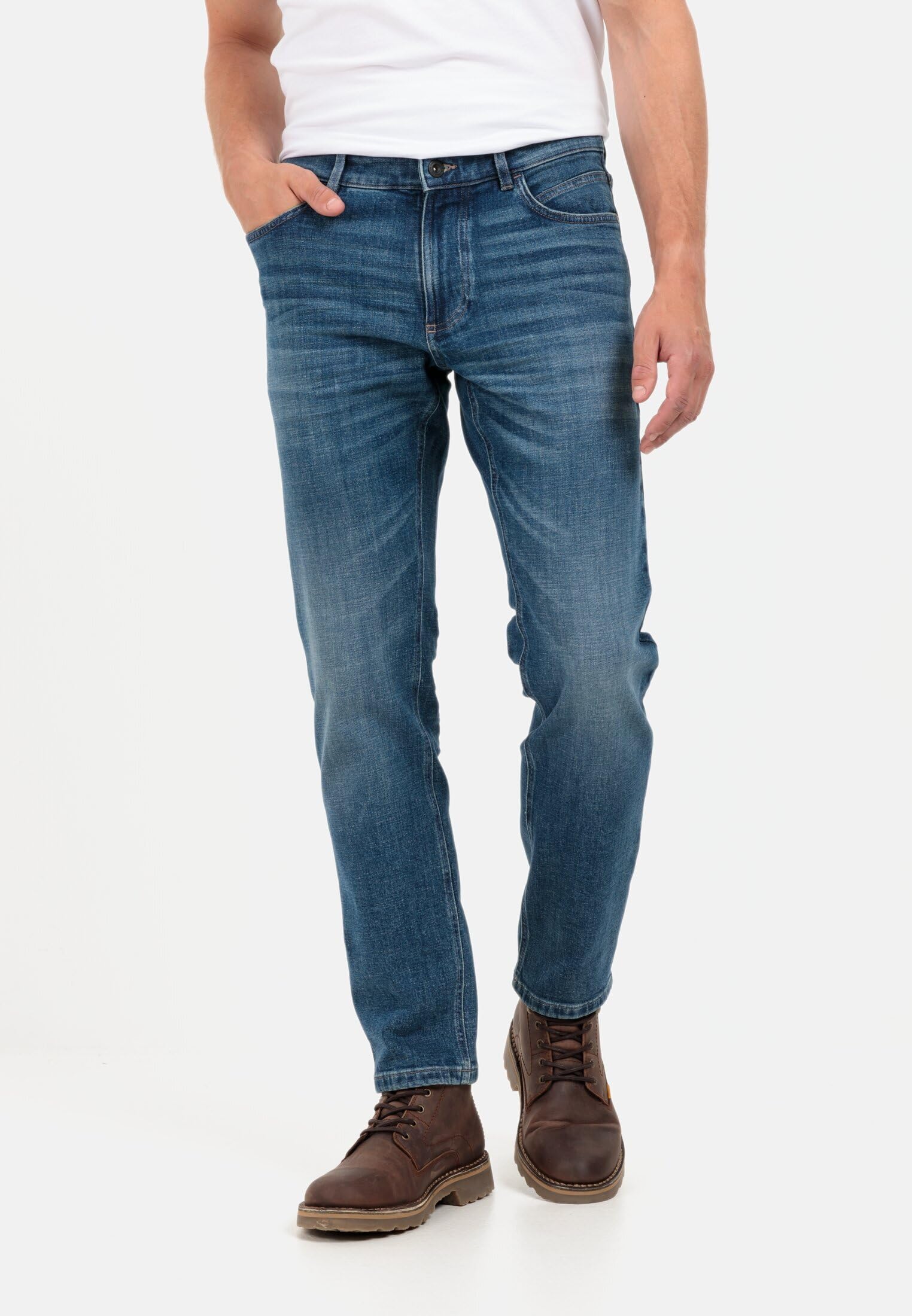 camel active Herren Regular Fit 5-Pocket fleXXXactive® Jeans