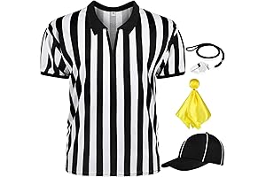 Premium Adult Referee Costume Package for Football, Soccer, and Halloween