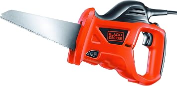 Black & Decker Corded Saw DIY Electric Tool Cutting Tool Woodwork Metalwork Cutting Lightweight Compact 400W KS8880ECN