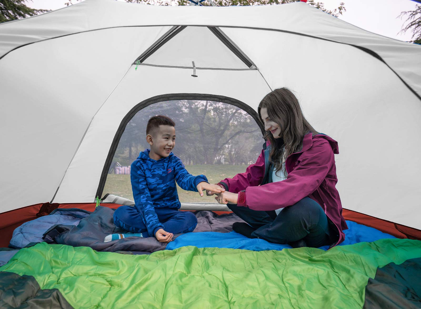Amazon.com : KAZOO 2／4 Person Camping Tent Outdoor Waterproof