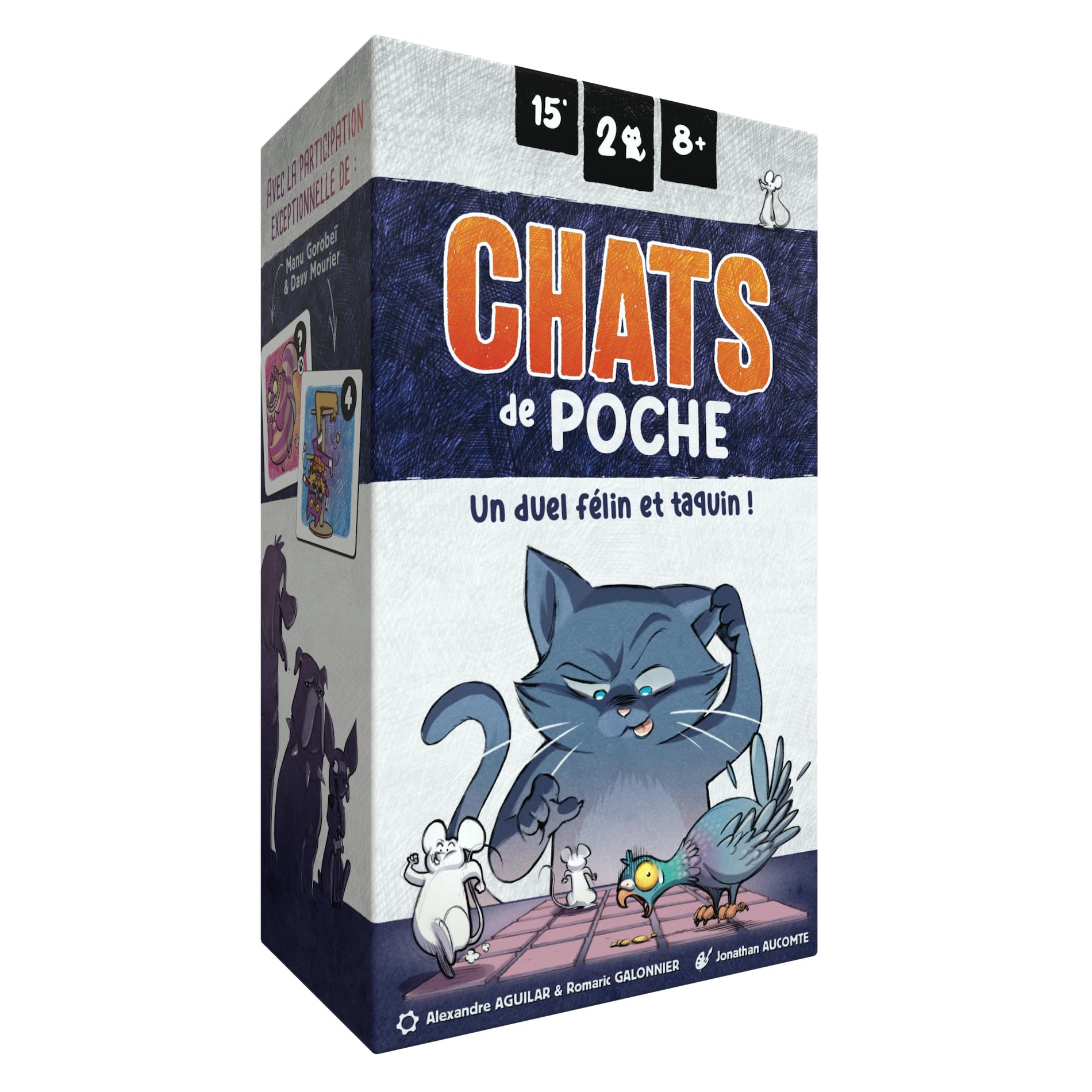 Blackrock Games Pocket Cats - 2 Player Board Game - Game 8 Years and Up - Dogs and Cats - Tactical Duel - Family Game - Pocket Size - Lumberjack Studios