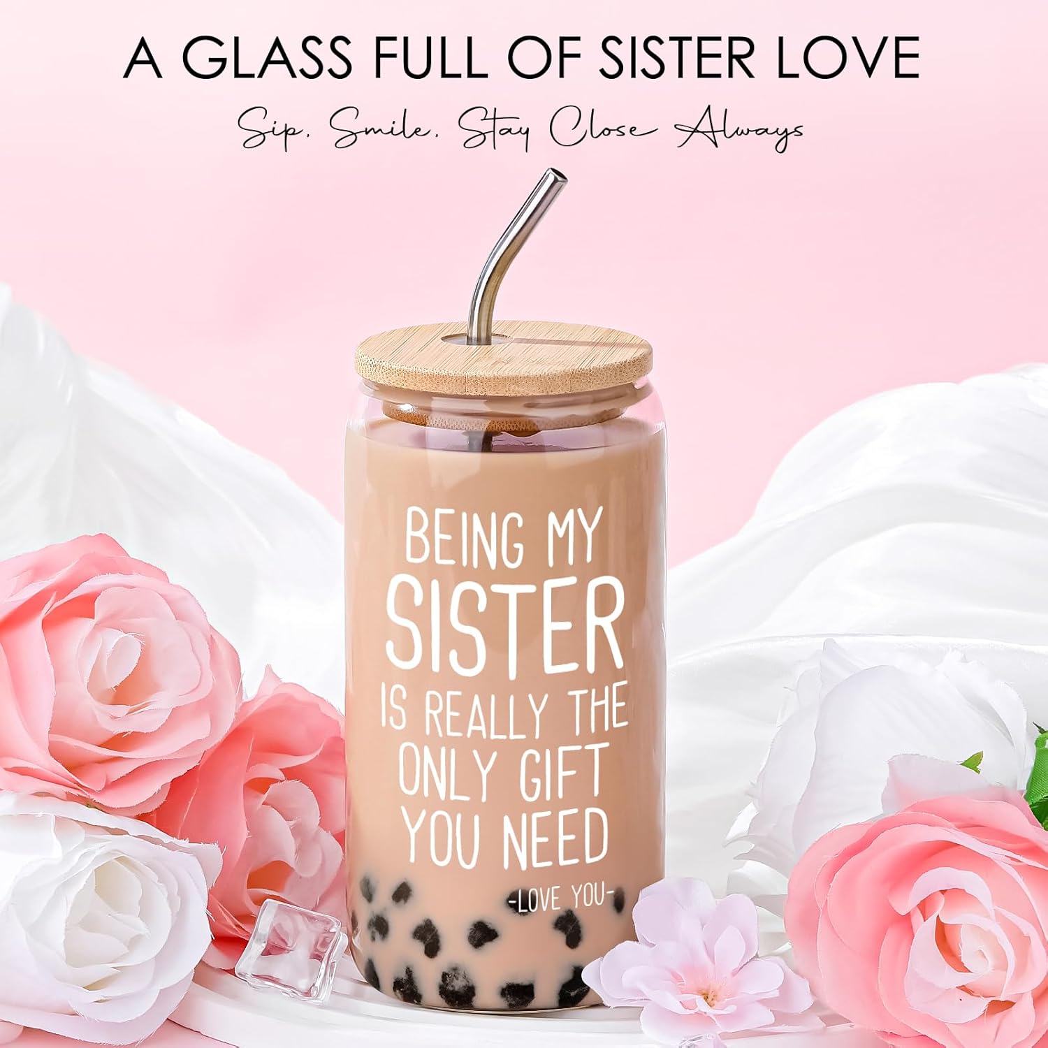 Sisters Gifts from Sister Birthday Gifts for Sisters Adult Funny Gift Ideas for Best Sister Ever Meaningful Gift for Siblings Cool Little Sis Present Set for Women Older Younger Sis Who Has Everything