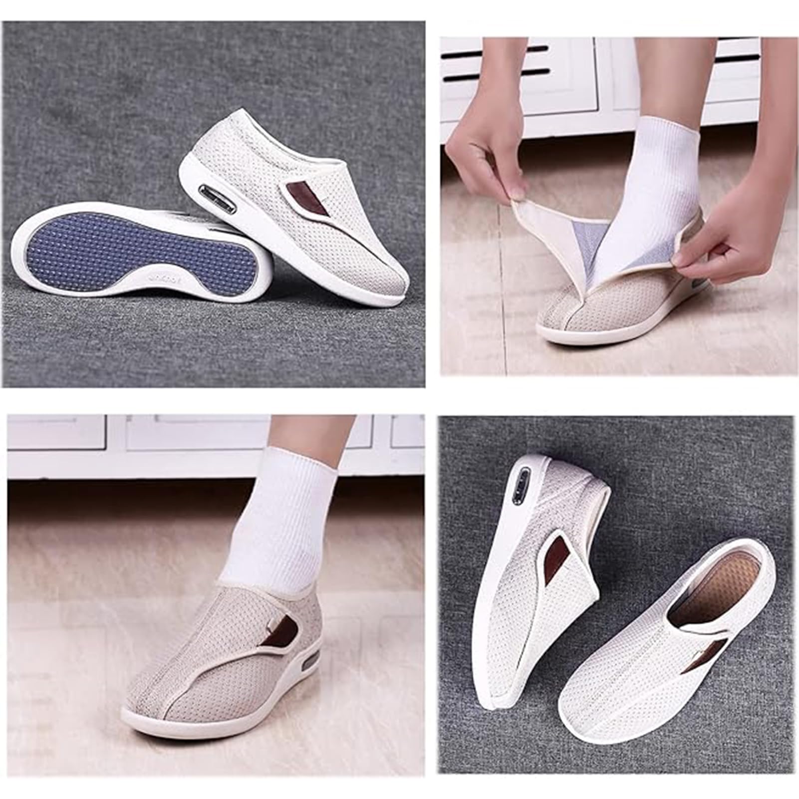 Scarpe per Diabetici da Uomo E Donna, Ortopediche Scarpe Alluce Valgo, Scarp Mediche, Scarp Estive Casual per Piedi Realizzate in Memory Foam, Uso Interno Ed Esterno