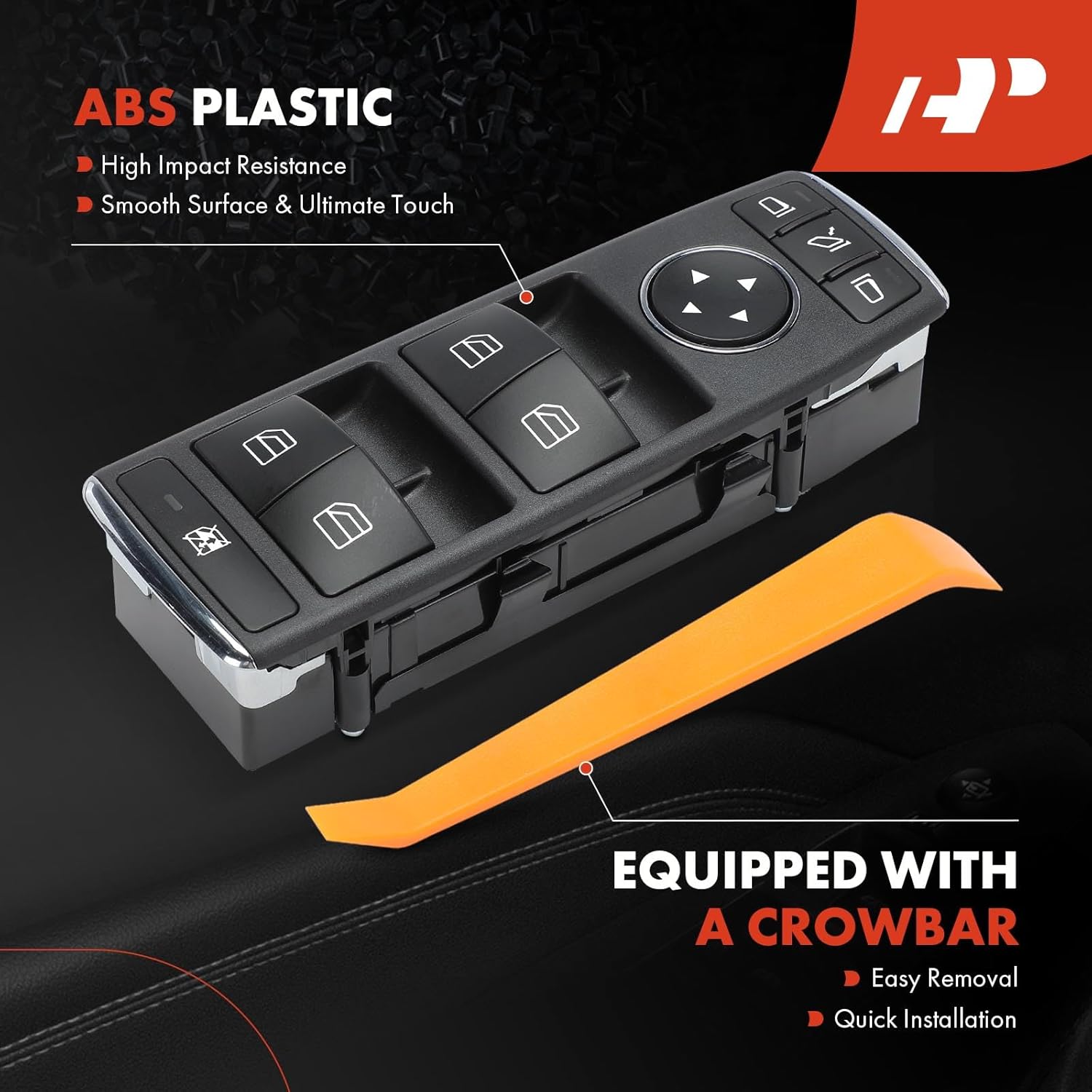 A-Premium Master Power Window Switch Compatible with Mercedes-Benz GL63 AMG 2013-2016, GLE43 AMG, GLE63 AMG, GLE63 AMG S, GL350, GL450, GL550, CLA250, CLA45 AMG, G550, G63 AMG, ML350, ML550, ML63 AMG