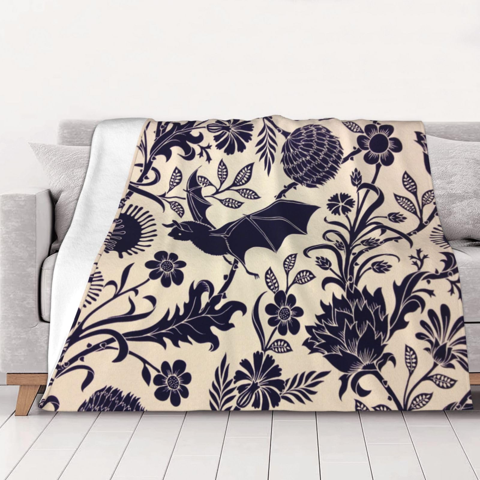 Couverture flanelle chauve-souris contre le froid en voiture et sur votre lit