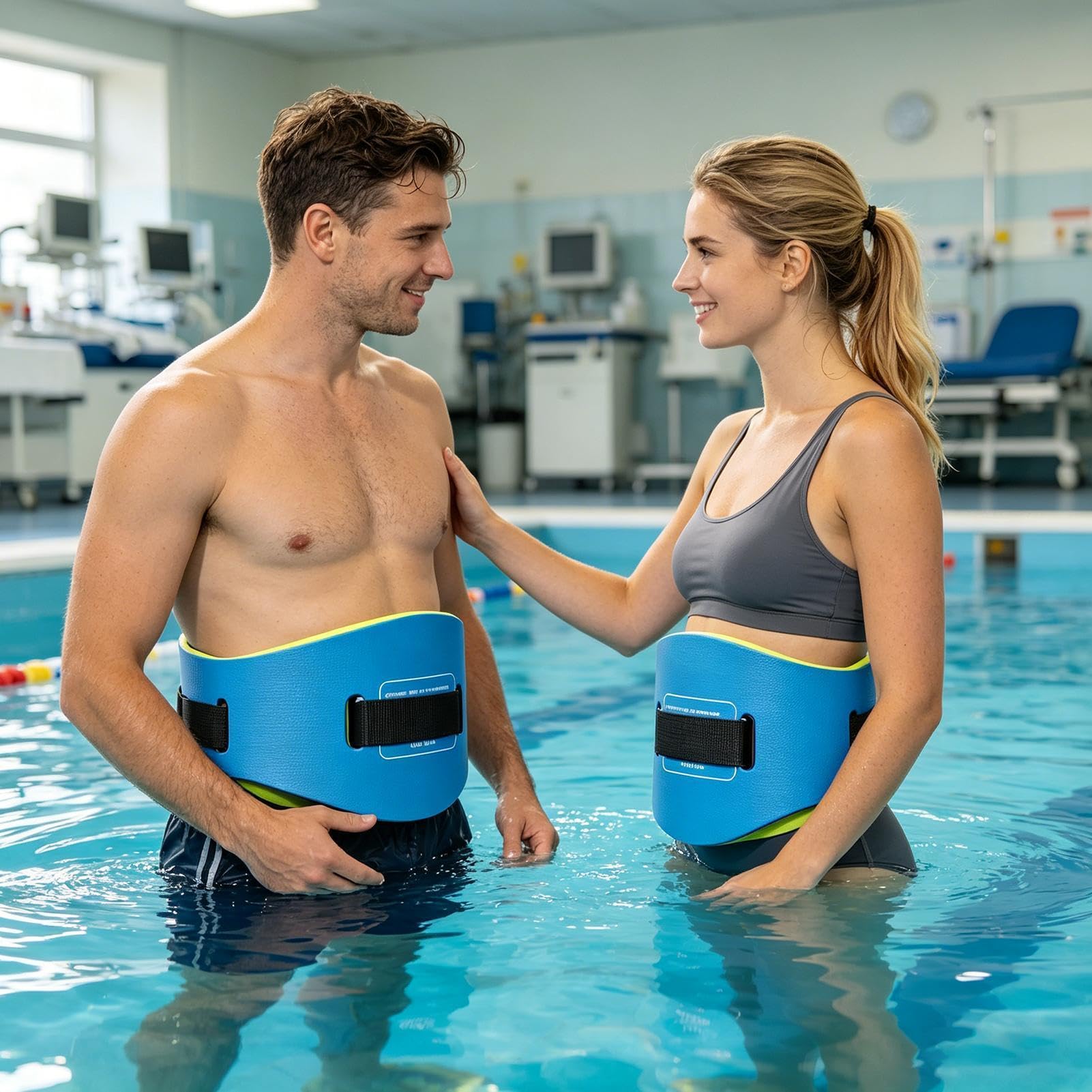 Galleggiante da nuoto, regolabile, ergonomico, di sicurezza, per bambini e adulti, per l'estate, all'aperto, lago, fiume, mare, acqua, aerobica, palestra, allenamento, fitness