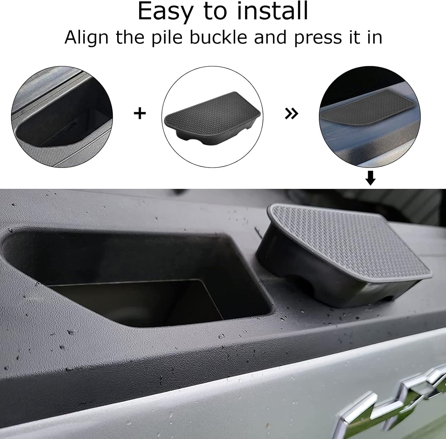 Buy Yumzeco Bed Rail Stake Pocket Covers Compatible with 20192023 GMC