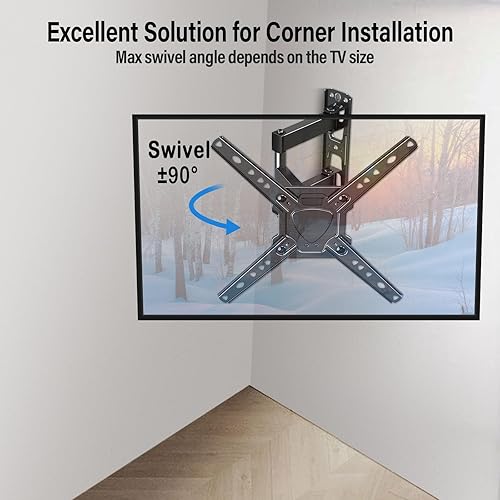 Miniatura 5 de MOUNTUP Soporte de pared para TV de movimiento completo y soporte universal para barra de sonido MU9122-A Bundle