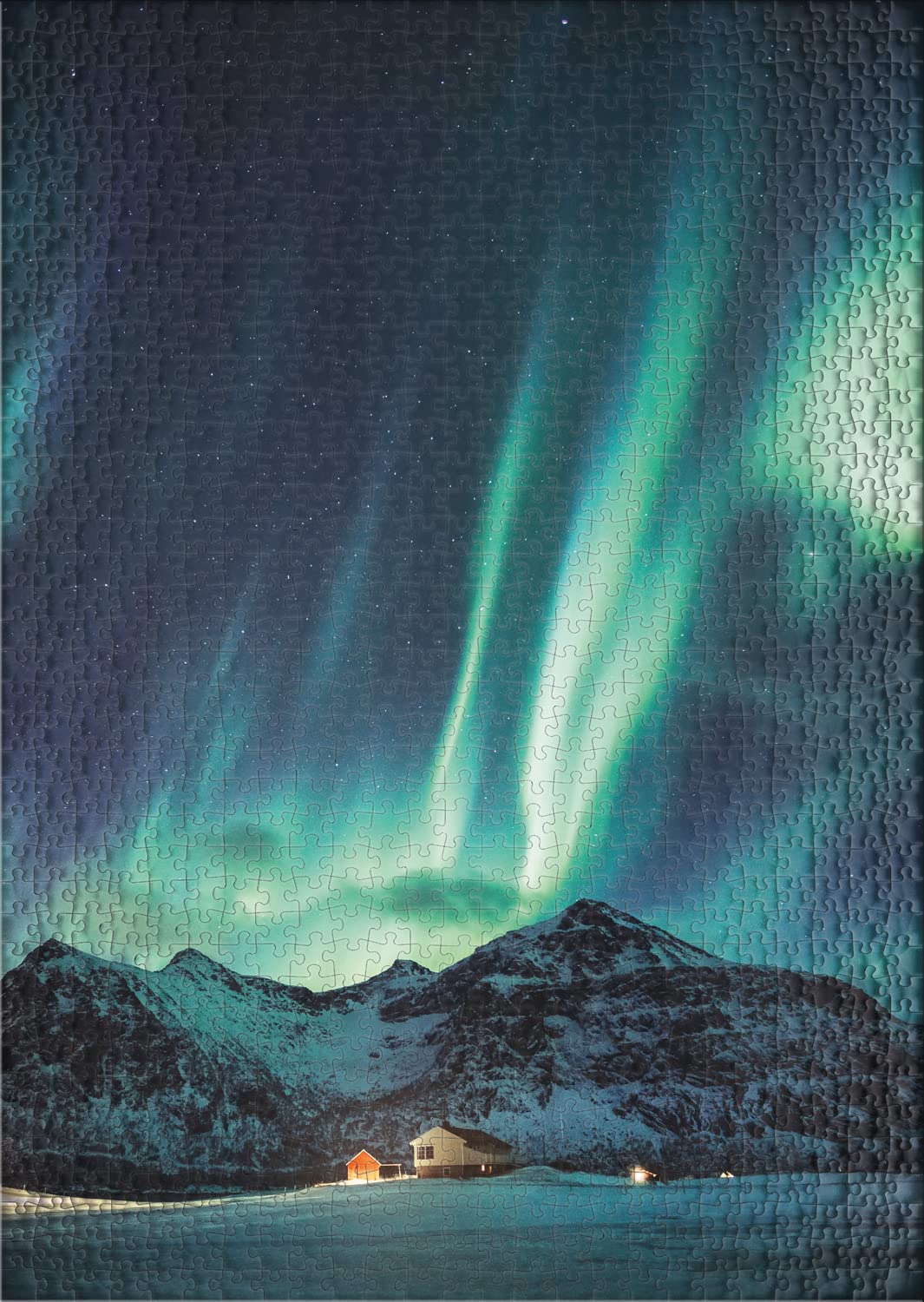 Ulmer Puzzleschmiede - Classic 1000 Piece Scandinavia Puzzle - Northern Lights - Premium Cardboard Jigsaw Puzzle - Adults - Image 2