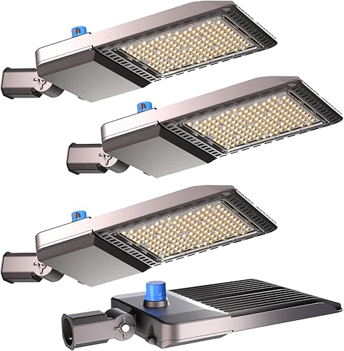 Miniatura 10 de Lightdot Luz LED de estacionamiento de 320 W, montaje de brazo ajustable, iluminación de estacionamiento (44800 lm ecuqv 1200 W HPS) 5000 K LED luz