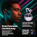 Fire-Boltt Aero TWS Earbuds Custom EQ, Wireless Bluetooth 5.4, Music & App Support, 50H Playtime, Fast Charging Case, 50ms Low Latency for Gaming, Touch Controls, IPX4 Waterproof, Clear Calls - Lilac gallery image