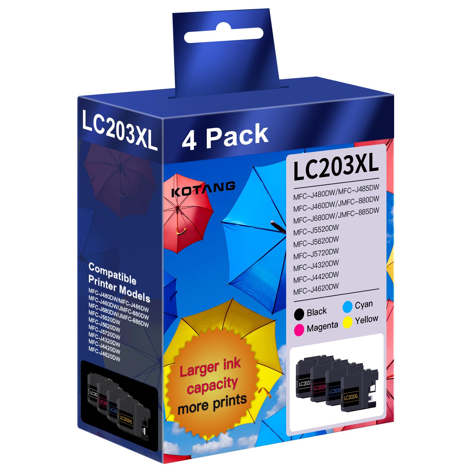 Amazon.com: KOTANG LC203XL LC201 Ink Cartridges Compatible for