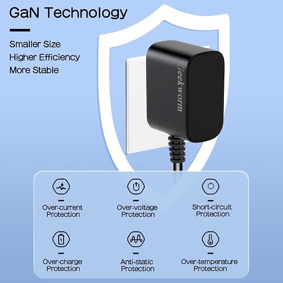 مزود الطاقة Geekworm PD 27W 5.1V 5A USB-C لـ Raspberry Pi 5 16GB/8GB/4GB/2GB