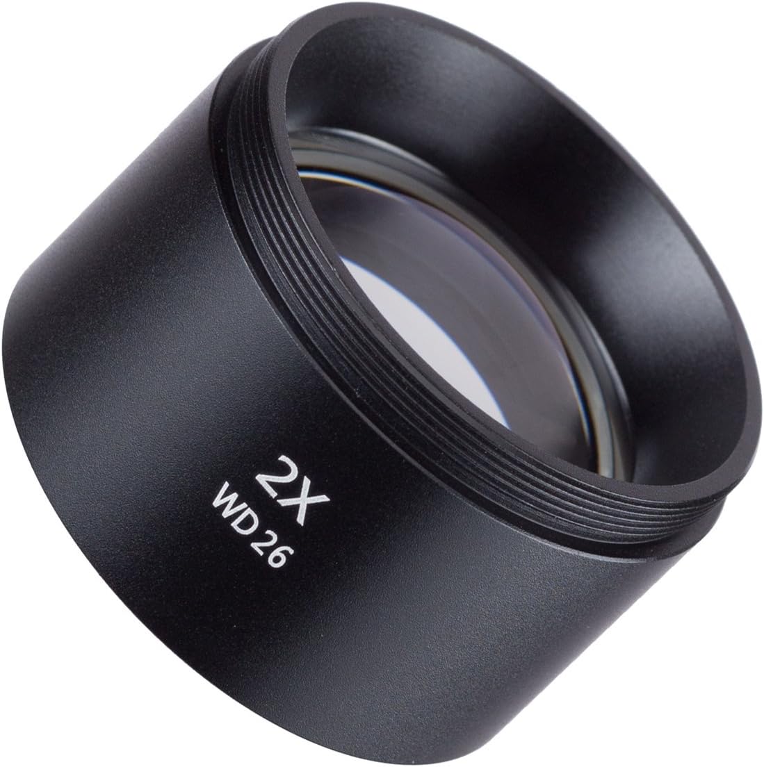 AmScope ZM20 2.0X Barlow Lens for ZM-Series Stereo Microscopes, 48mm Diameter Mount