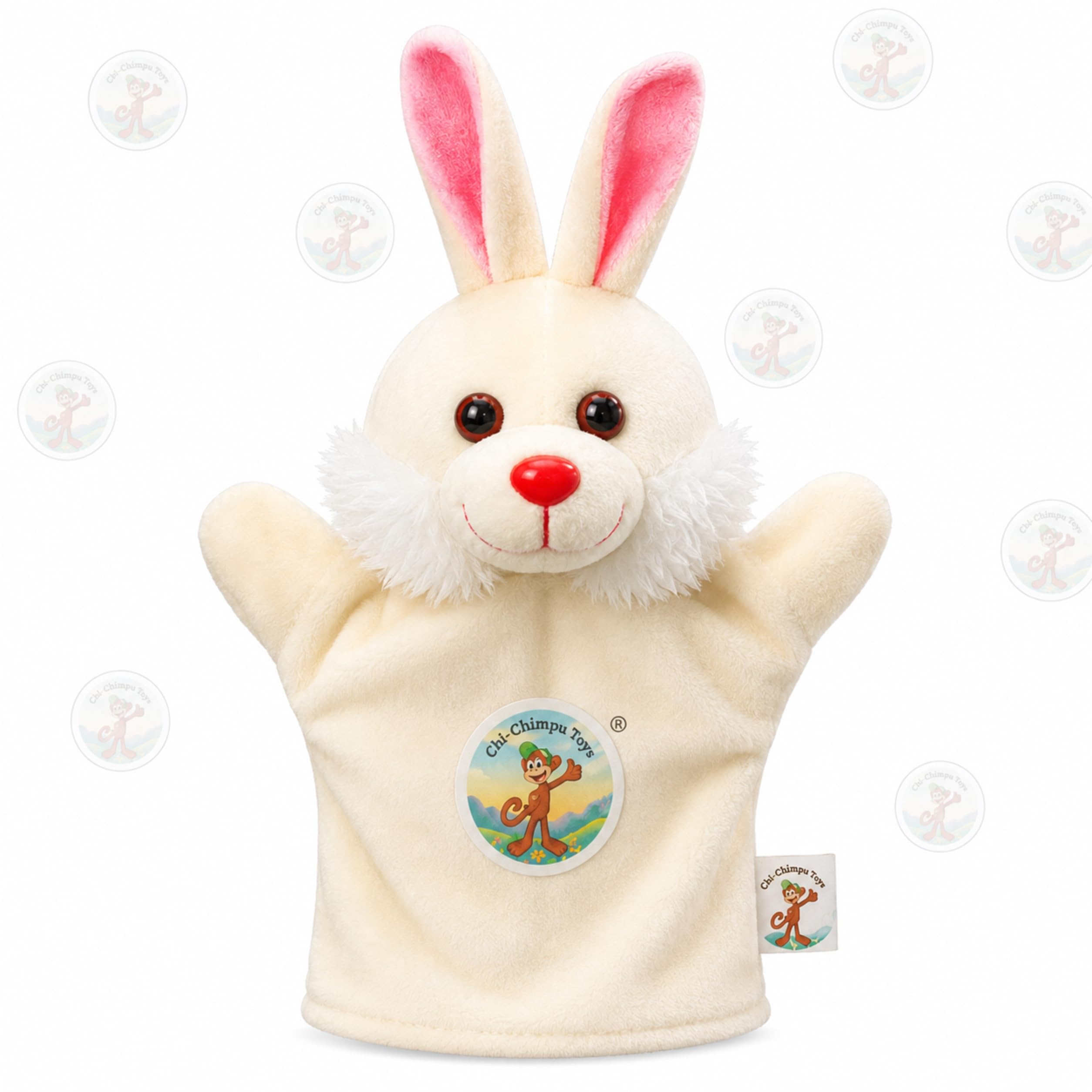 Rabbit Hand Puppet for Kids | Soft Plush Animal Puppet | Interactive Storytelling Toy-picture-27