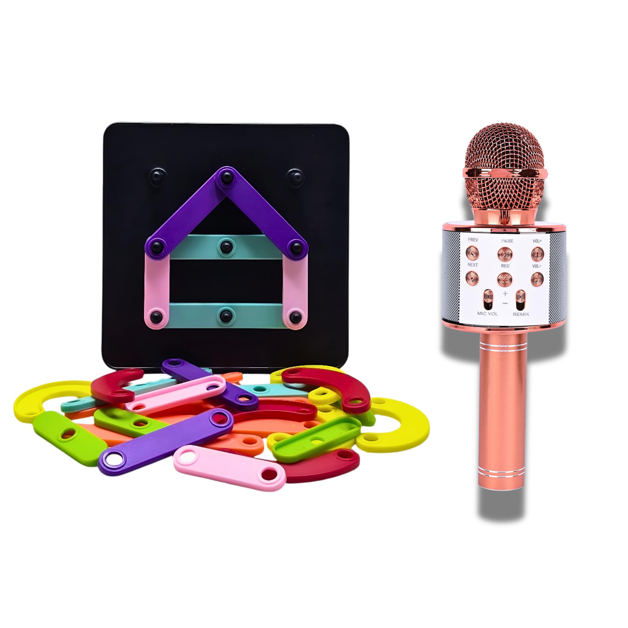 PENTATONIC idol mic AK-01 ワイヤレスマイク2個セット SPARKNEST Wireless Karaoke Microphone with Bluetooth Speaker