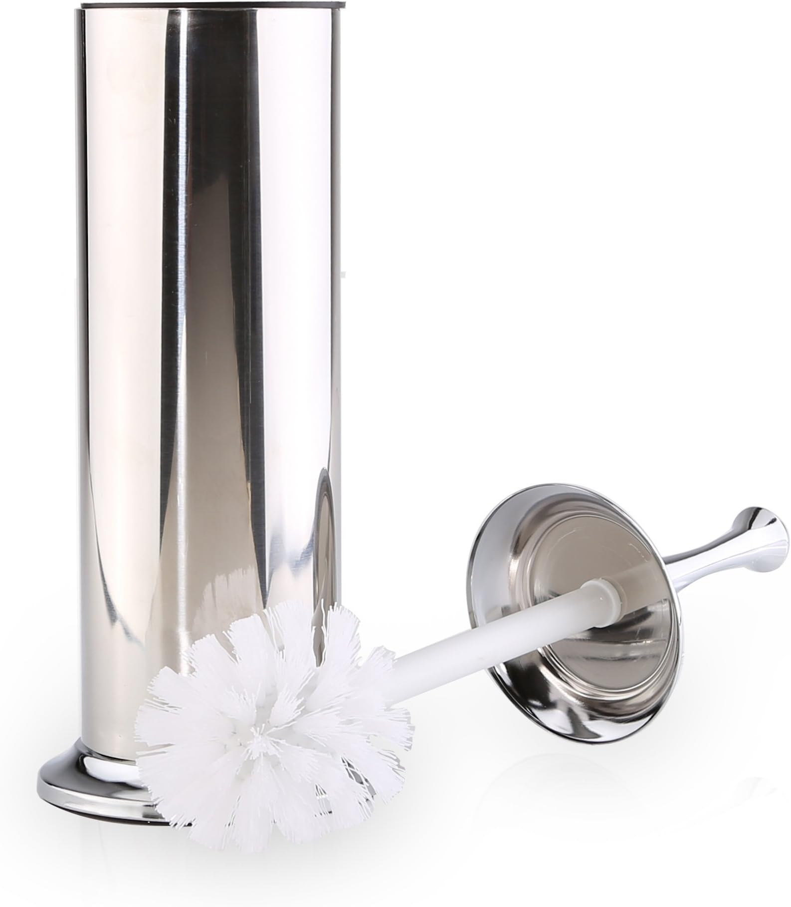 BINO Toilet Brush & Holder with Removable Drip Cup, Polished Chrome