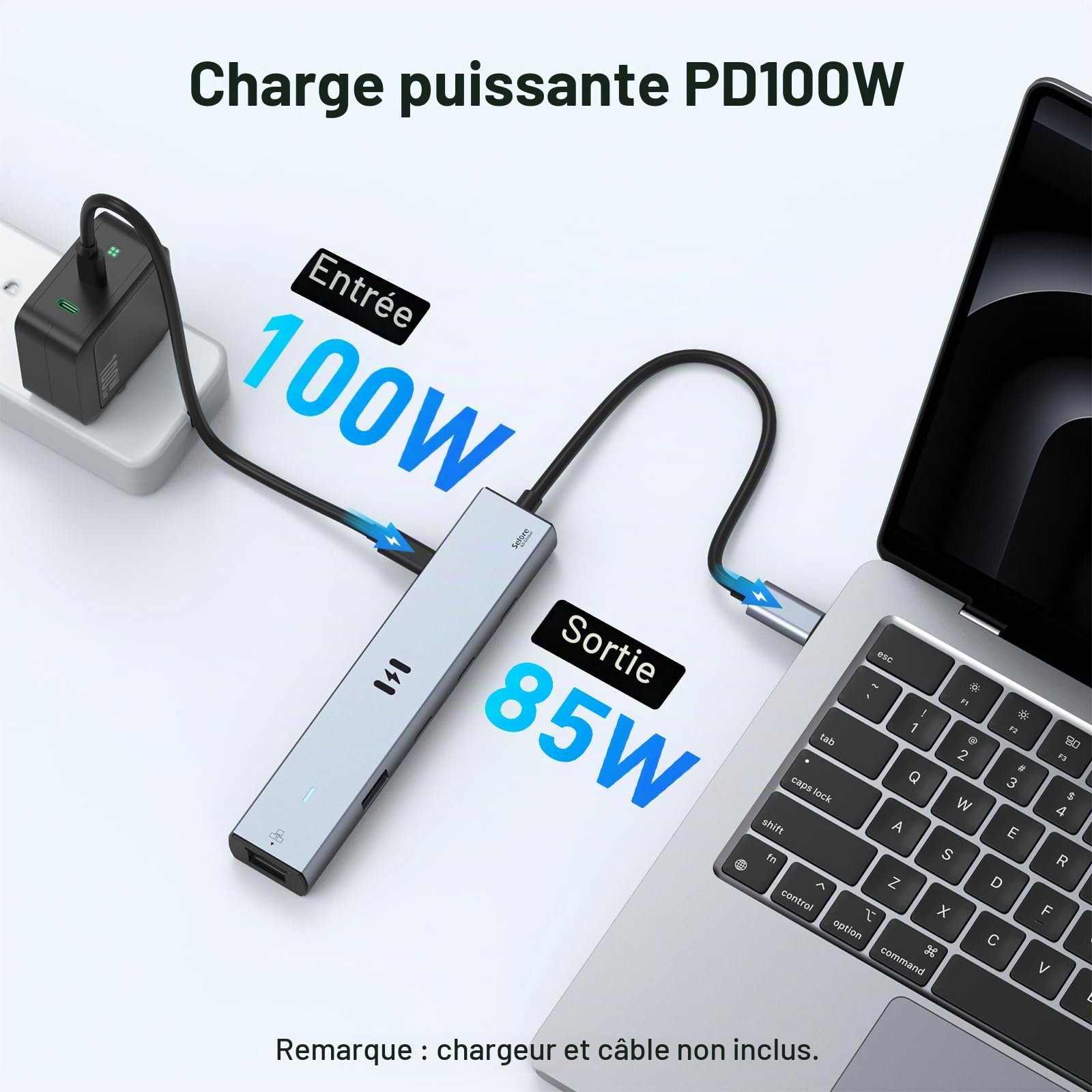Selore Adaptateur Ethernet Hub USB C 10 Gbit/s