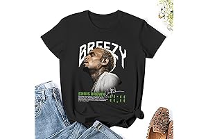 Expressive Music T-shirt for Women: Embracing Chris Brown's Legacy