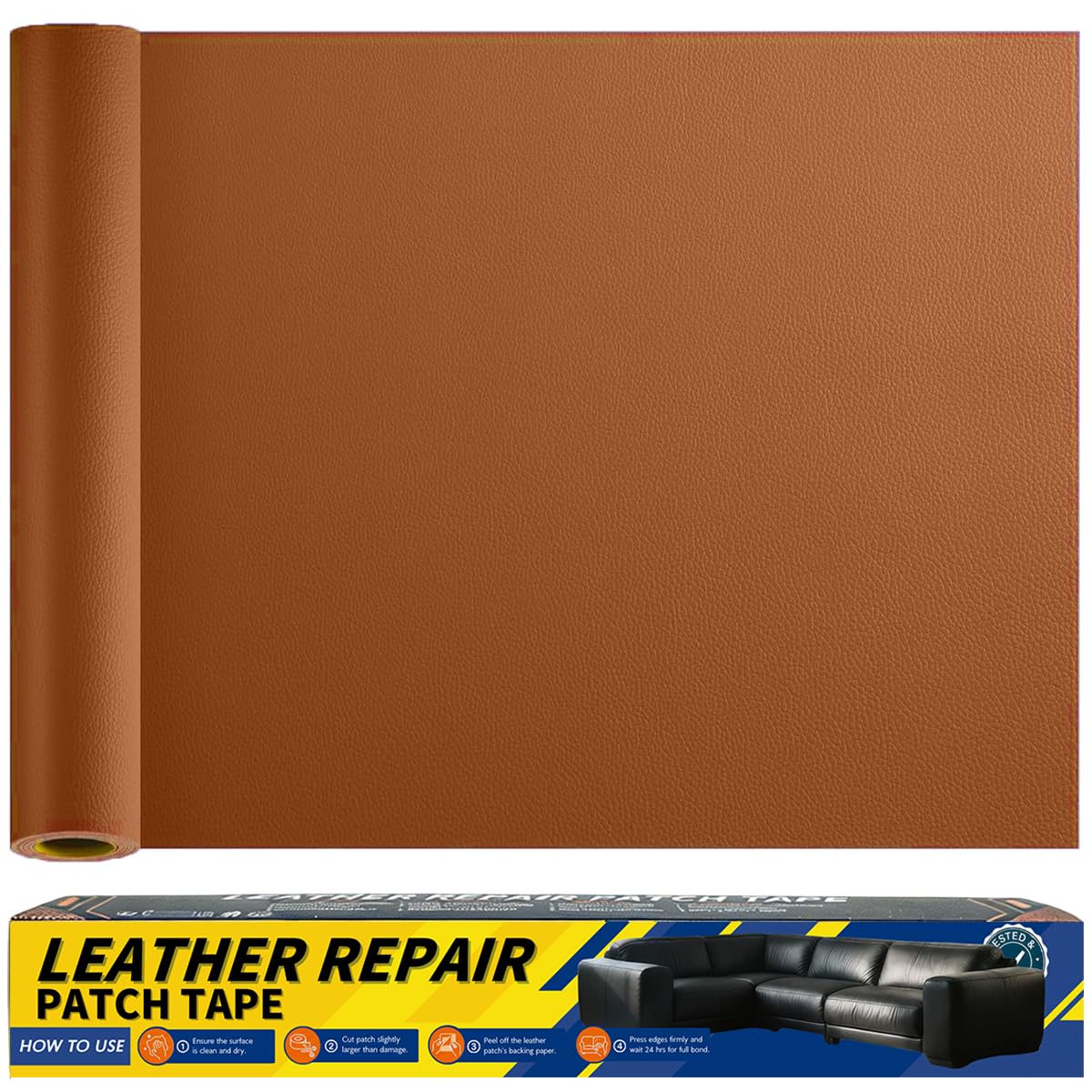 Gelaisi Leder Reparatur Set, Kunstleder Selbstklebend, Kunstleder-Reparaturset