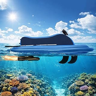 2-Personen Schlauchmotorboot, 500W/700W Bürstenloses Elektro-Jetboot mit Paddel und Thruster, Faltbares Unterwasser-Scooter-Design, 10/16Ah für Tauchgänge im Meer und Schwimmen 700W10A