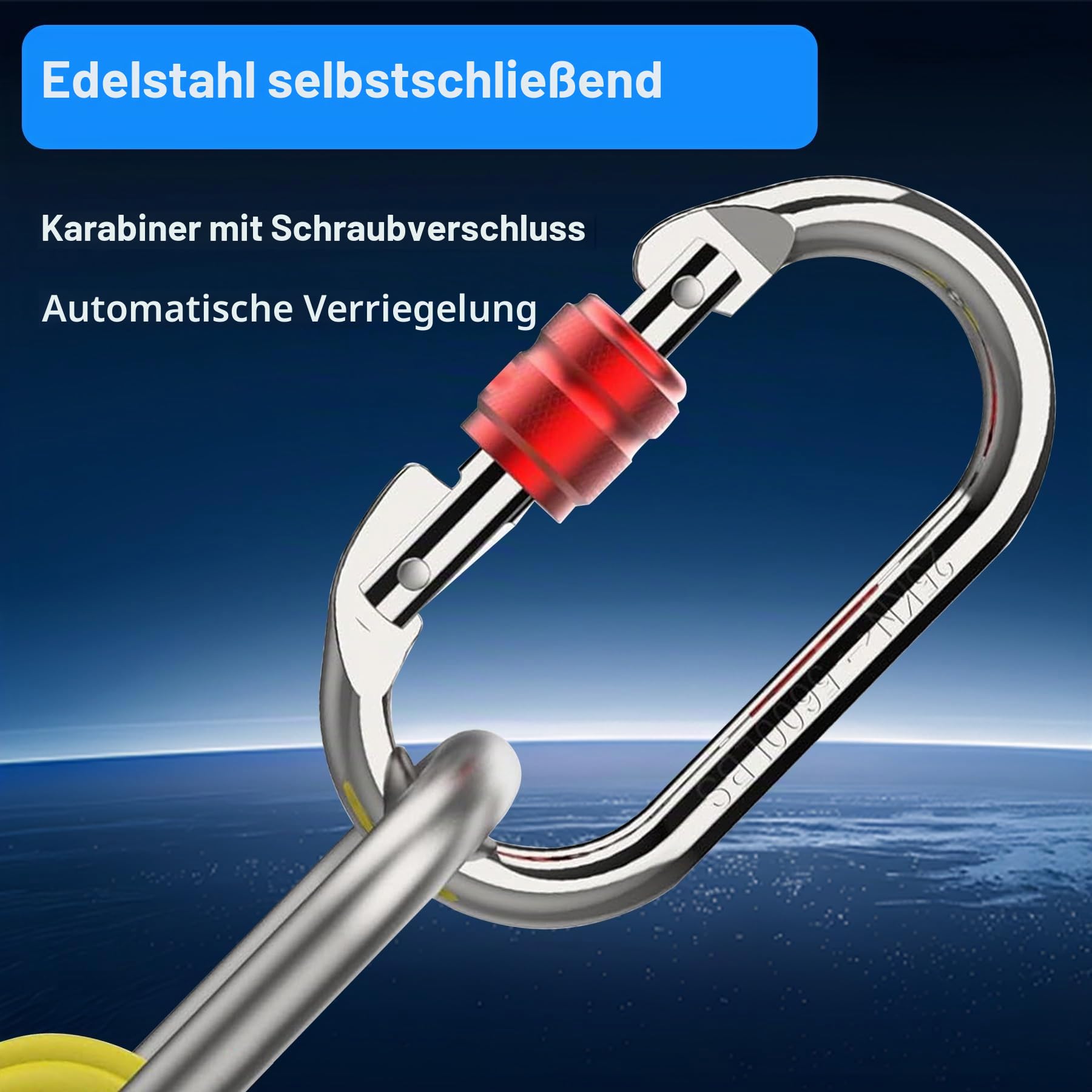 Höhensicherungsgerät Absturzsicherung 3m/5m/7m/10m/15m/20m, Absturzsicherung Einziehbar 150KG mit Selbstsicherndem Haken, Tragbar Fallschutz Auffanggerät für Dach und Luftarbeiten (10m)
