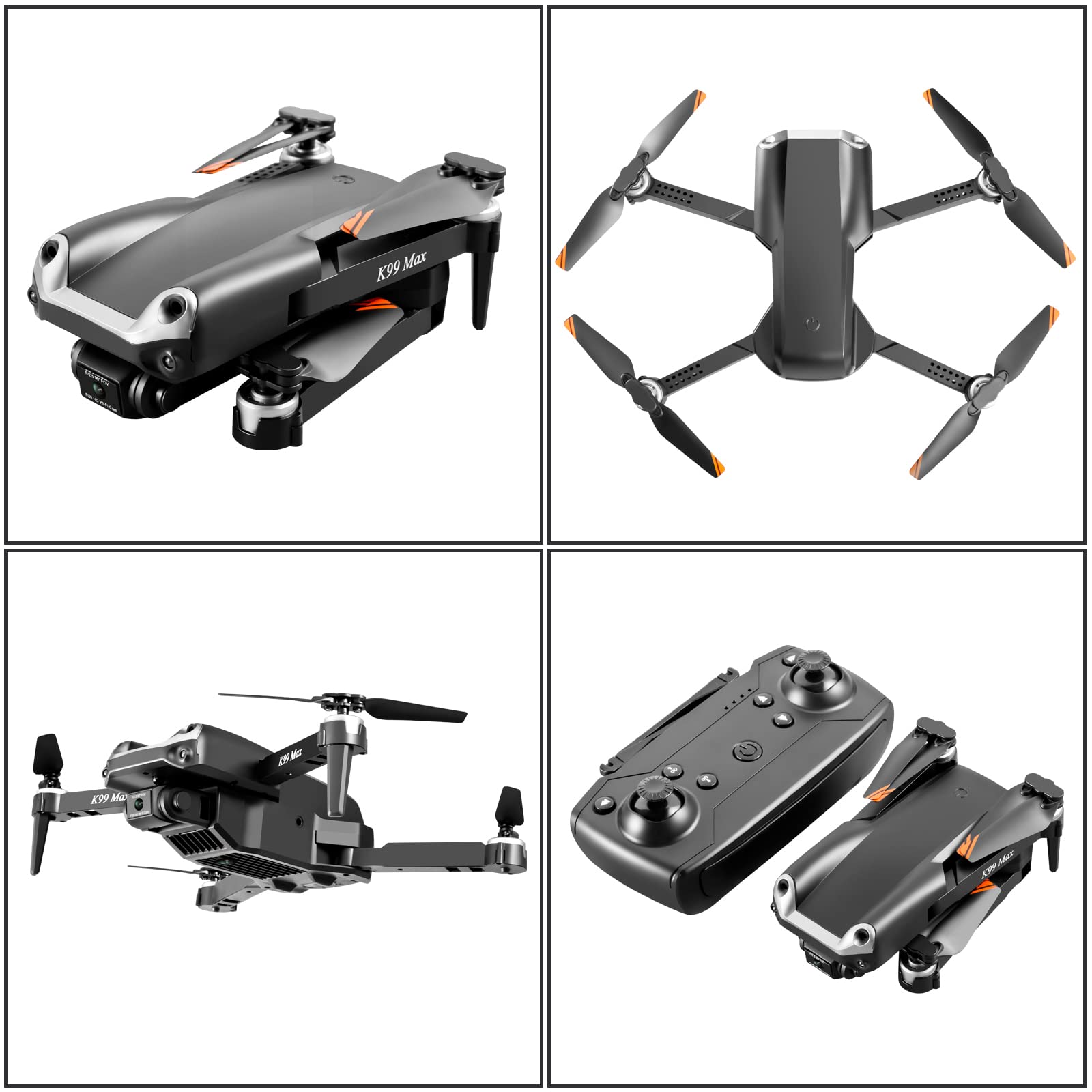 Mini dron dla dzieci i początkujących, składane mini drony zabawki z pilotem zdalnego sterowania 1080p HD, wysokość trzymania, tryb bezgłowy, lot trajektorii, składany dron dla dorosłych chłopców dziewcząt prezent zabawki (drone)