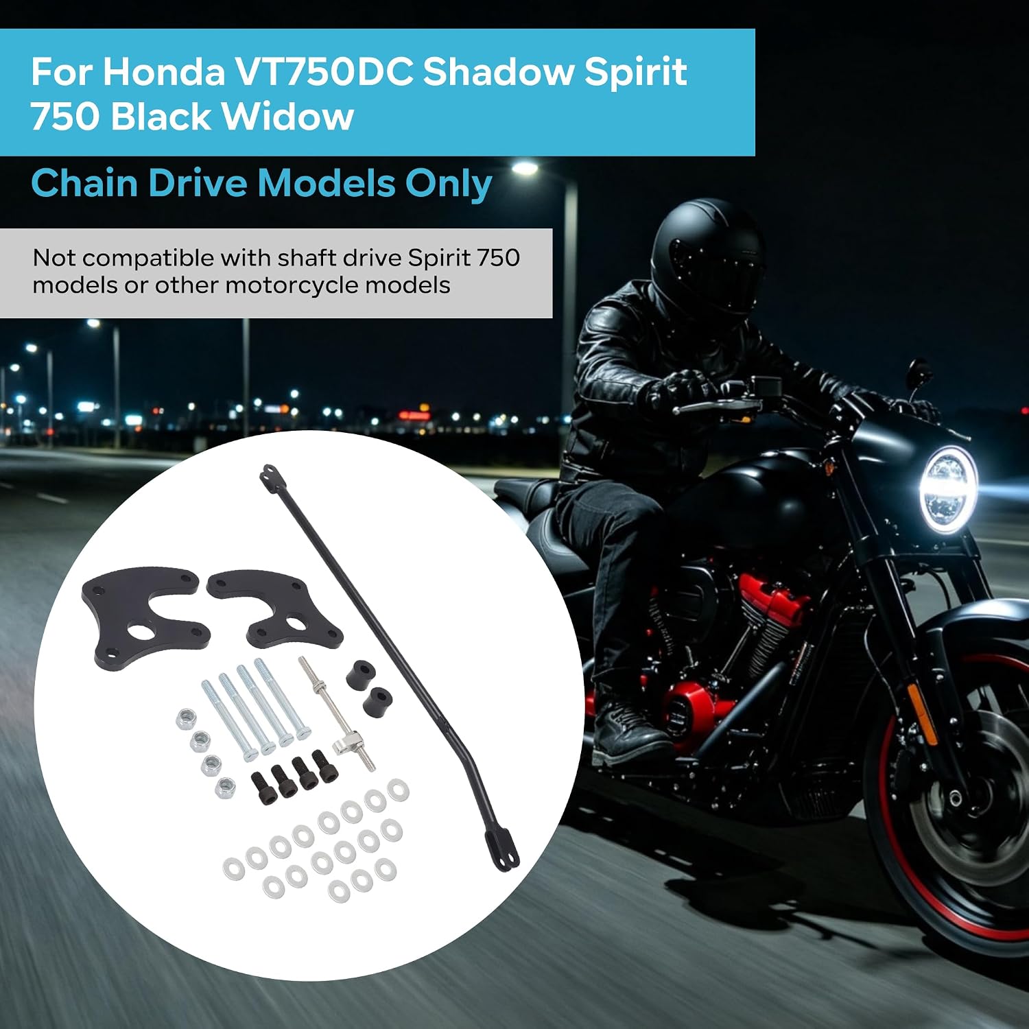 4" Forward Control Extension Kit for Honda VT750DC Shadow Spirit 750