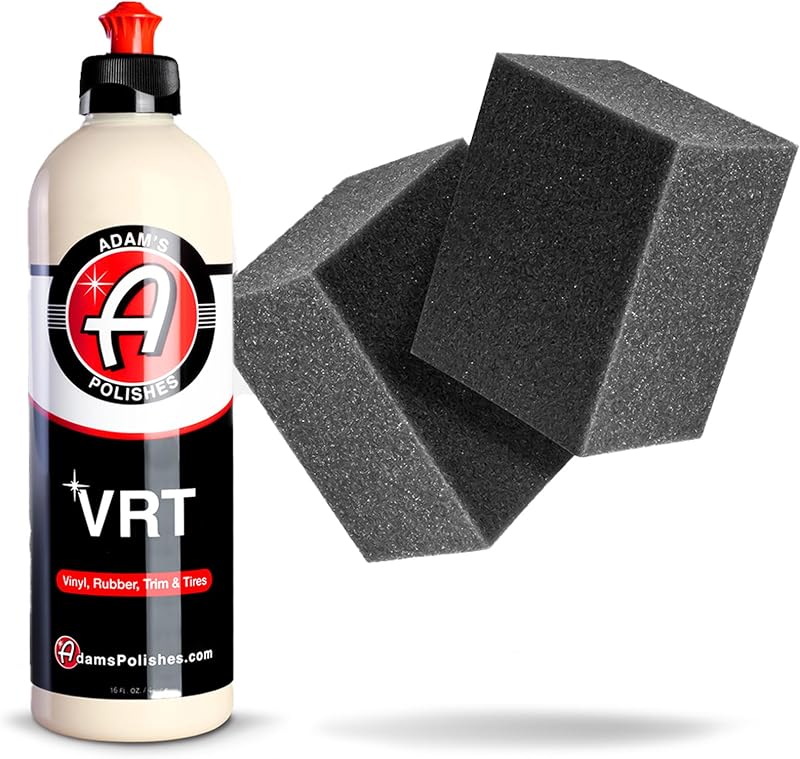 VRT Combo - Apósito súper brillante de larga duración, no graso, de vinilo, caucho y plástico para neumáticos, molduras y más, seguro para automóviles, camionetas, SUV, vehículos recreativos y más