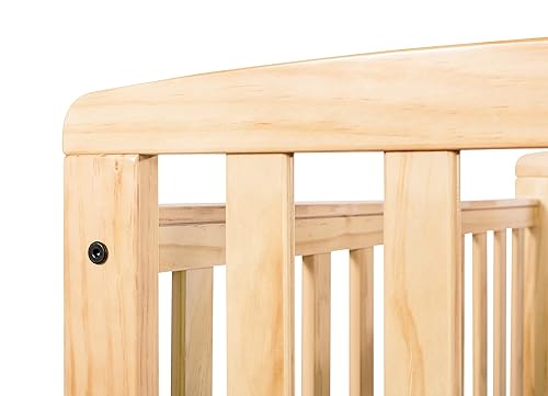 Miniatura 7 de Child Craft Bristol Professional Series Cuna portátil compacta de madera con colchón de 3 pulgadas y ruedas ultra silenciosas, construcción de