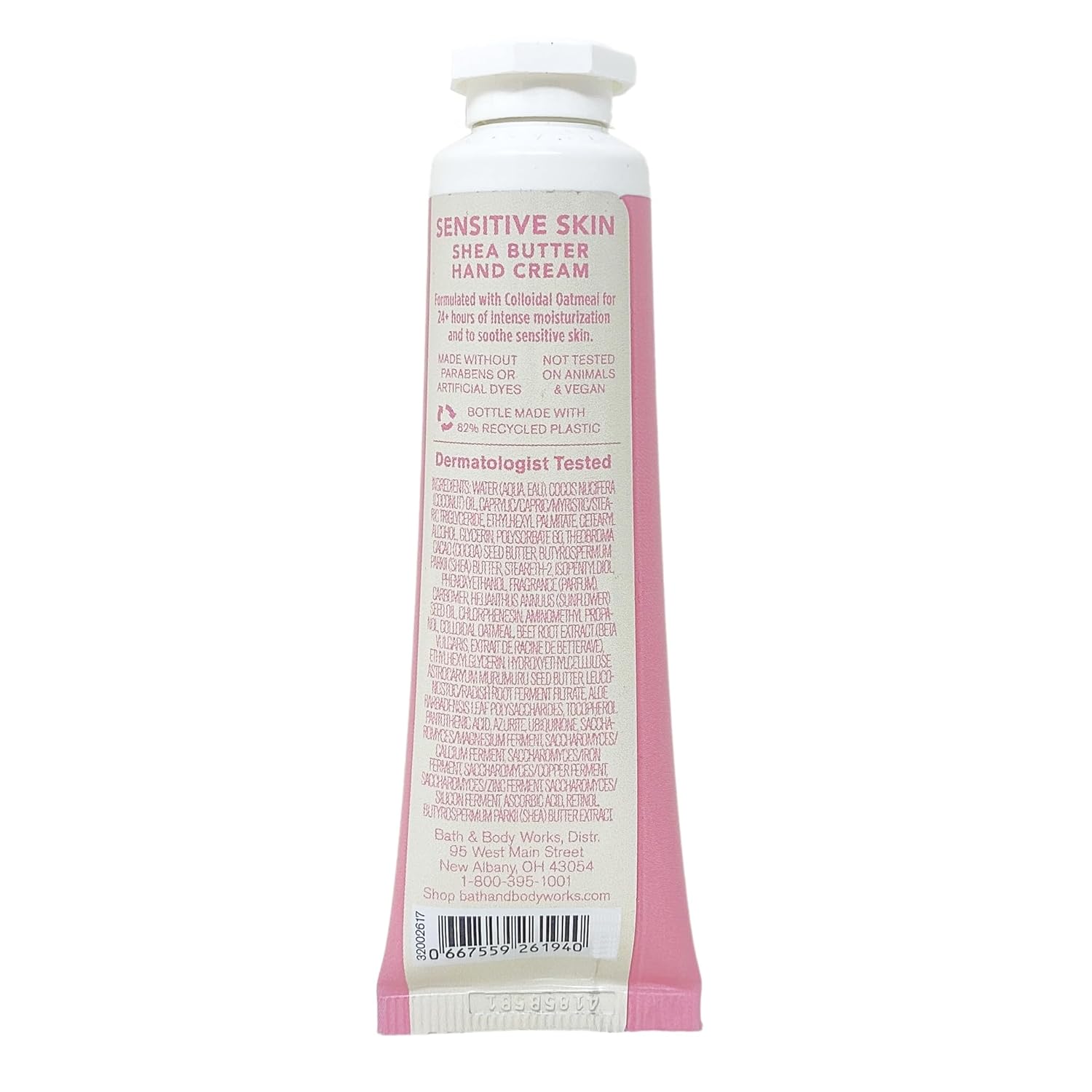 Bath & Body Works Sensitive Skin Colloidal Oatmeal 3 Pack Hand Cream Bundle with a Natural Oats Sample Soap