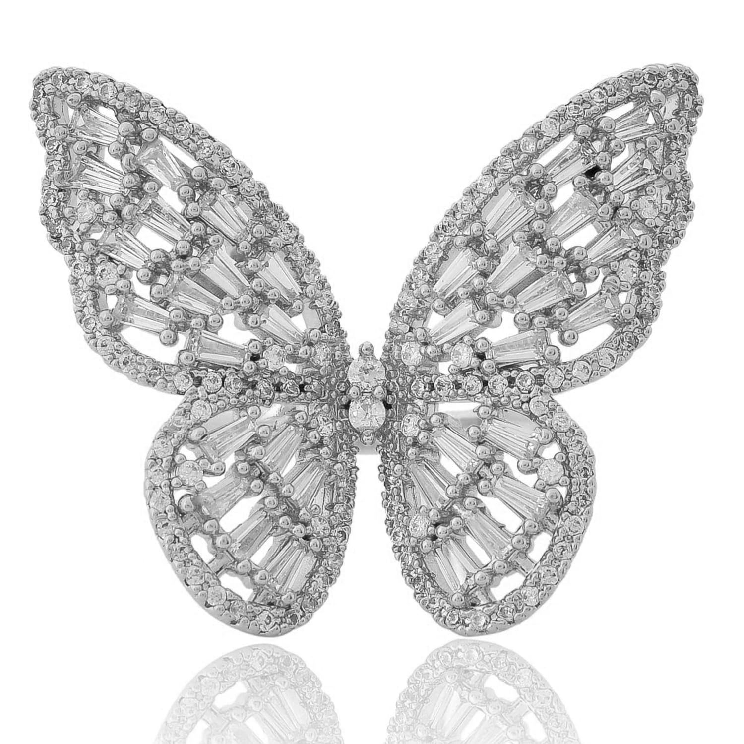 vama FASHIONS Crystal Stone Sarees Butterfly Brooch Coat Dress Gown Shawl Bridal Safety saree pins for Women Girls-picture-9