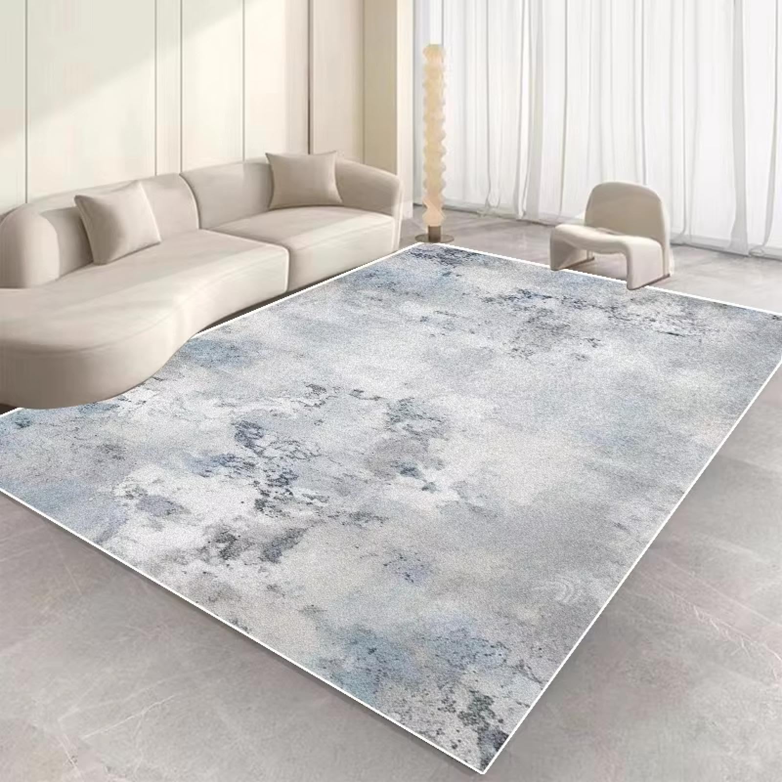 Alfombra abstracta de color liso 90x130cm para decoracion de gran area en sofa de salon