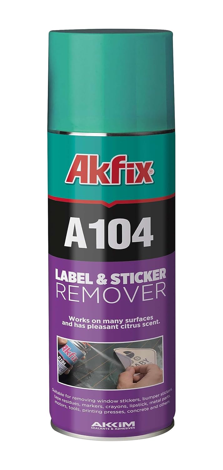 Akfix C104 Label Remover Spray for Adhesive Label Tape Sticker