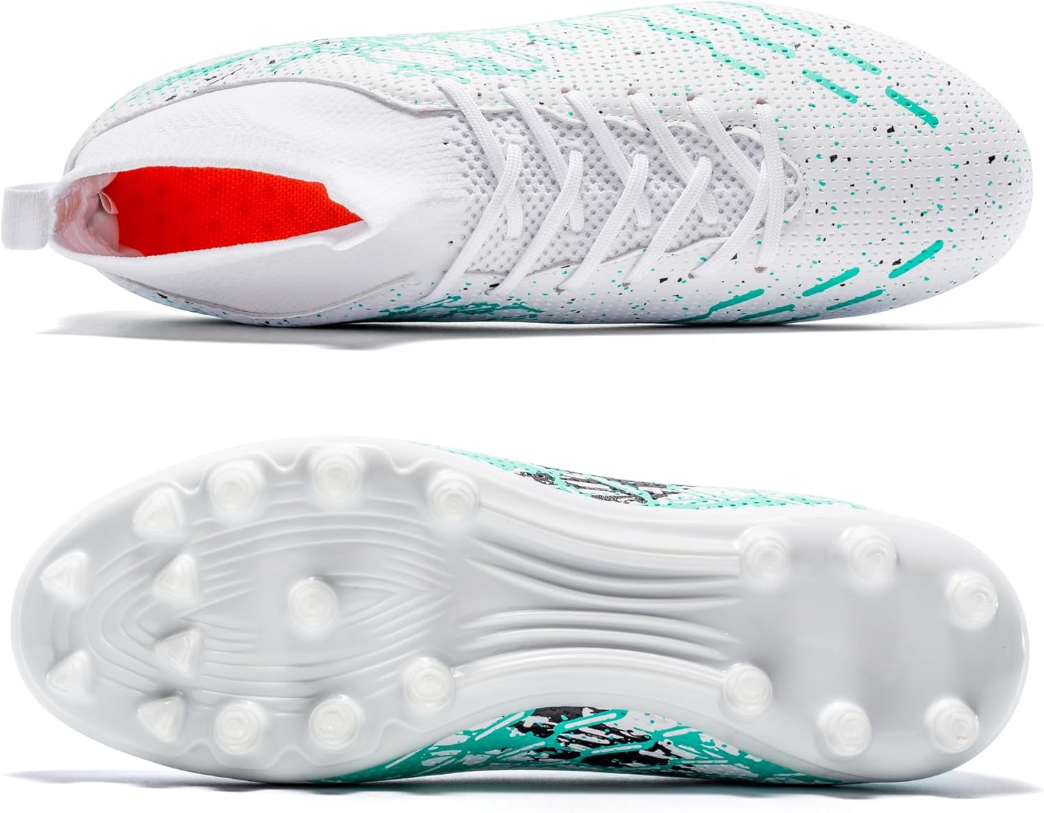 Unisex Soccer Cleats Lightweight No-Tie Lacing System Multi-Surface Football Shoes with Ankle Support for Beginners to Advanced Players - Image 6