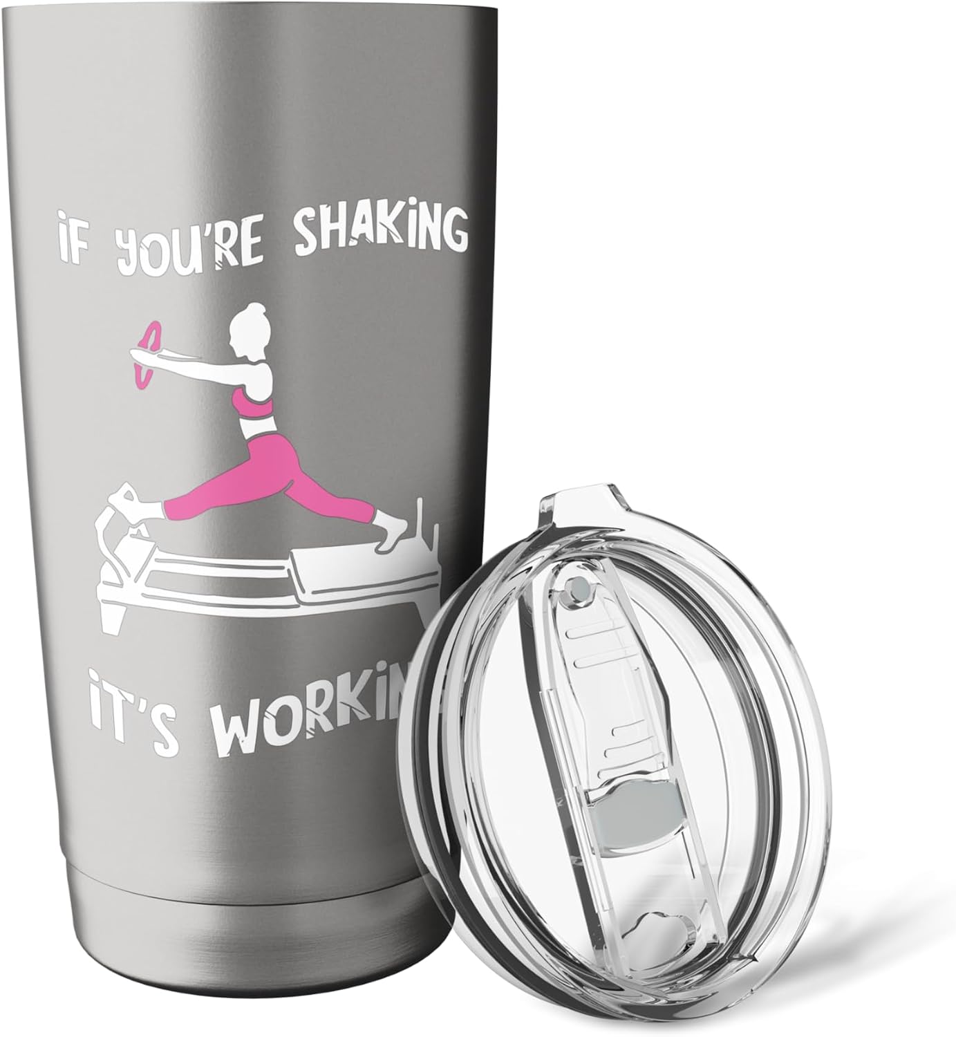 Pilates Workout Shaking Pilates Fitness Instructor Pilates Stainless Steel Insulated Tumbler image 5
