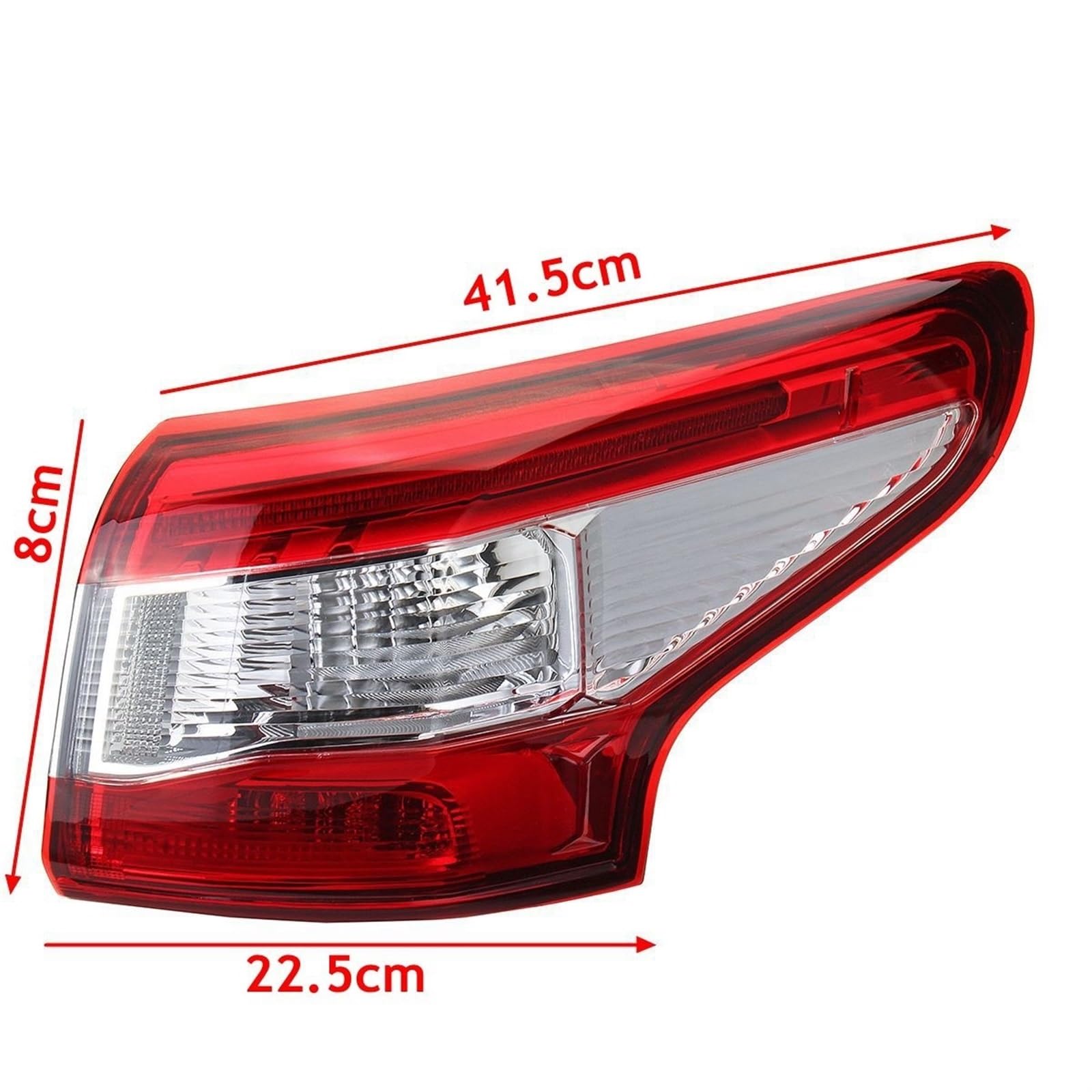 Lampada Fanale Posteriore Per Nissan Per Qashqai 2014 2015 2016 Fanale posteriore esterno sinistro/destro Fanale posteriore con cablaggio Nessuna lampadina(Left outside)